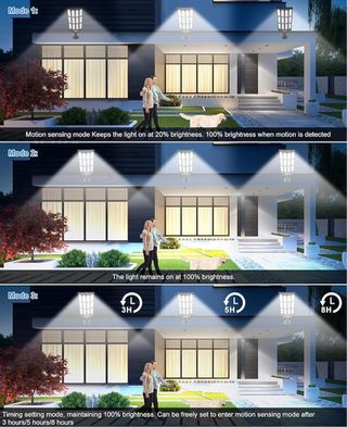 Farola Solar LED 6500K + Sensor movimiento NUEVA