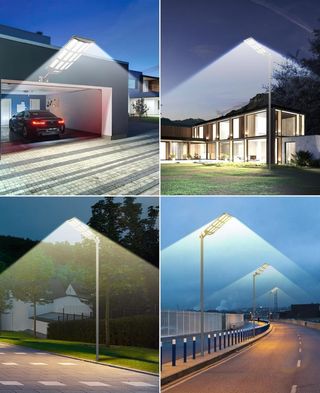 Farola Solar LED 6500K + Sensor movimiento NUEVA