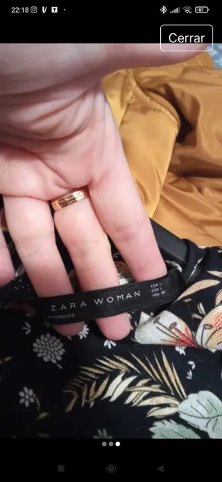 Vestido largo estampado asimétrico