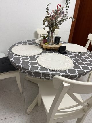 Juego de comedor redondo