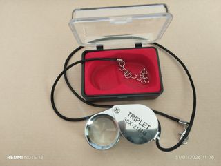 Lupa Tripleta 30X-21MM con estuche