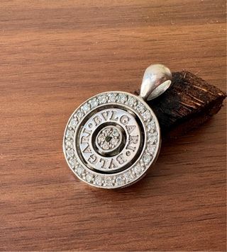 Colgante BVLGARI , Plata 925,con Circonitas