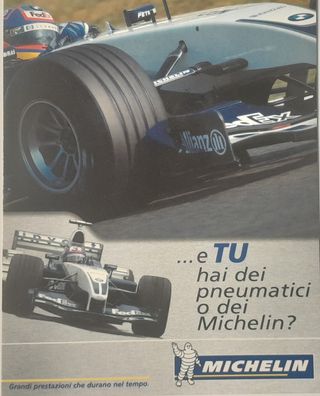 3 Cartoline Pubblicitarie Michelin Formula 1