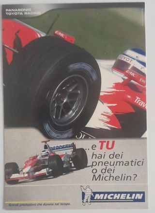 3 Cartoline Pubblicitarie Michelin Formula 1