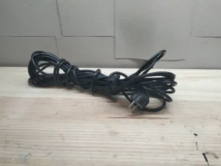 Cable de Corriente Negro 15m