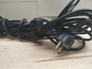 Cable de Corriente Negro 15m