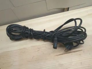 Cable de Corriente Negro 15m