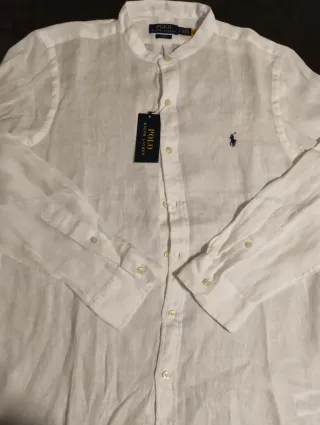 Camisa Polo Ralph Lauren Blanca Talla L