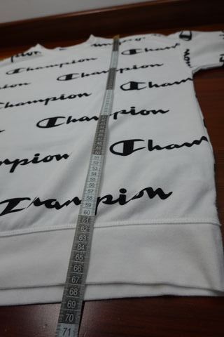 Sudadera Champion Blanca Estampada Talla XXL