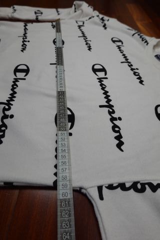 Sudadera Champion Blanca Estampada Talla XXL