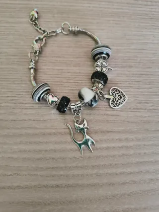 Braccialetto 9 charm tema gatto