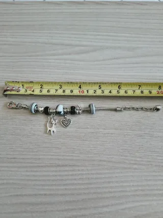 Braccialetto 9 charm tema gatto