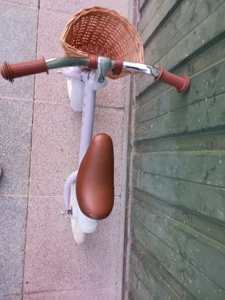 Bicicleta equilibrio infantil con cesta