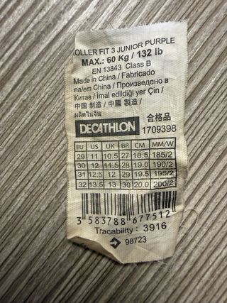 Patines en línea ajustable talla 29-32