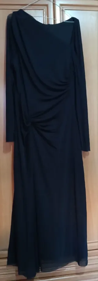 Vestido de fiesta plateado