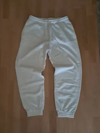 Pantalón de chándal blanco
