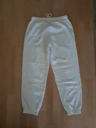 Pantalón de chándal blanco