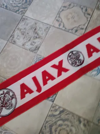 3x2 Bufanda Ajax Amsterdam Roja y Blanca