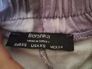 Pantalón chándal tie-dye morado y blanco