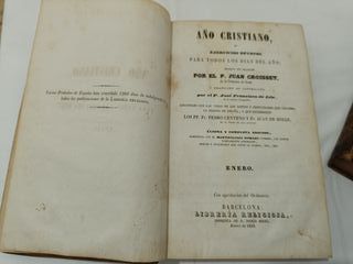 Colección 16 Libros Año Cristiano (1853)