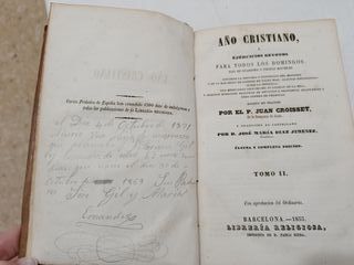 Colección 16 Libros Año Cristiano (1853)