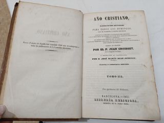 Colección 16 Libros Año Cristiano (1853)