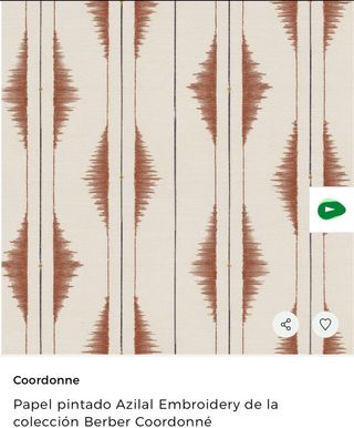 Papel pintado Coordonné Azilal Embroidery