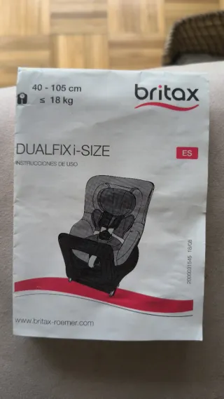 Silla coche Britax Römer Dualfix i-Size 40-105cm