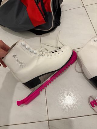 Pattini da ghiaccio bianchi Taglia 39