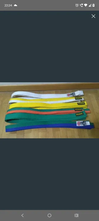Cinturones Taekwondo Varios Colores Firmados