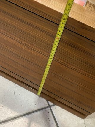 Mesa de centro madera y naranja