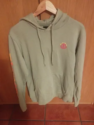 Sudadera Element Talla L Verde grisáceo
