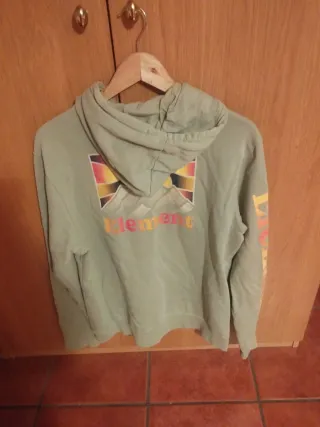 Sudadera Element Talla L Verde grisáceo