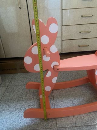 Caballito balancín infantil de madera