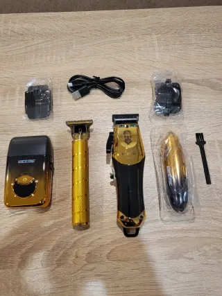 Kit Máquinas Cortapelos Oro y Negro