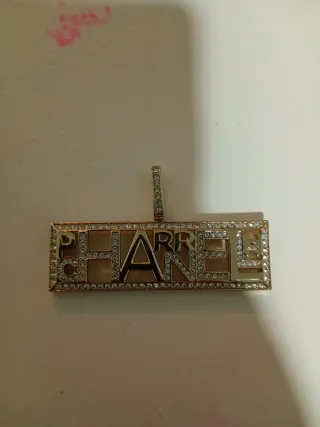 Colgante Chanel Dorado con Cristales