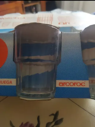 6 Vasos Arcoroc Cristal 25 cl sin estrenar