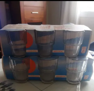 6 Vasos Arcoroc Cristal 25 cl sin estrenar