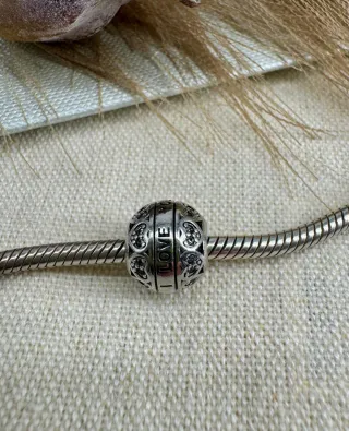 Charm Love You de plata para pulsera Pandora