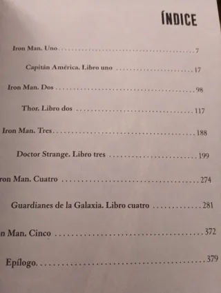 Libro Avengers Infinity War