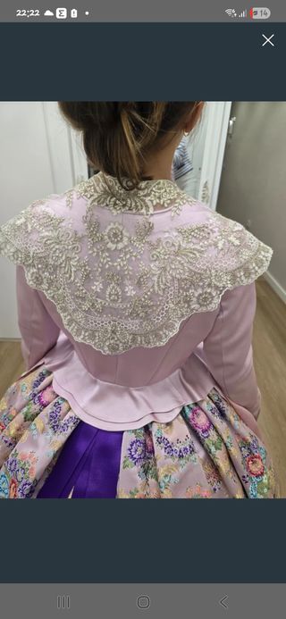 Pico corpiño fallero encaje dorado