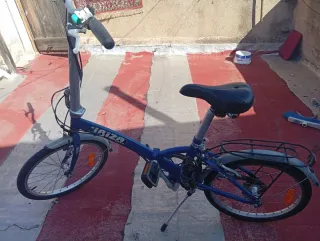 Bicicleta plegable azul Ibiza