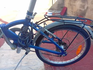 Bicicleta plegable azul Ibiza
