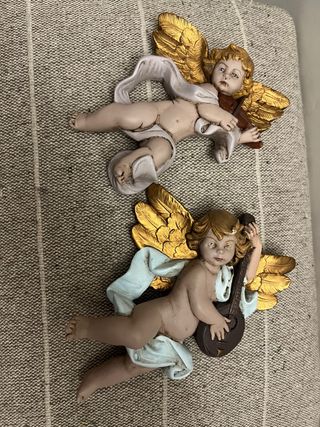 Pareja Ángeles Musicales Decorativos