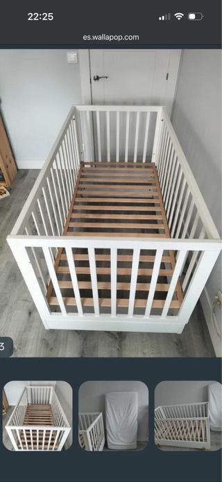 Maxi Cuna Convertible Blanca 140 x 70