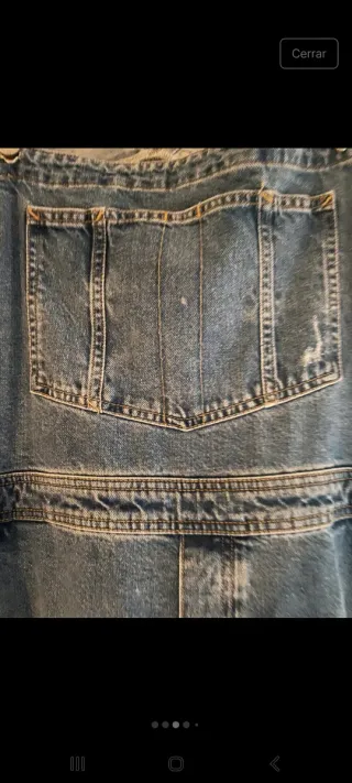 Peto vaquero desgarrado XXL