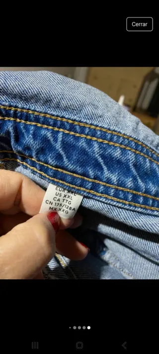 Peto vaquero desgarrado XXL