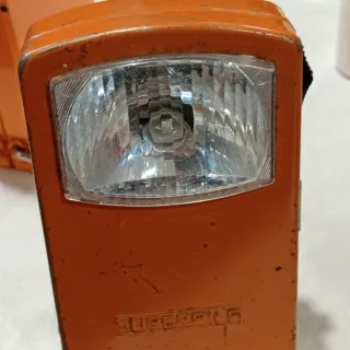 Torcia Superpila Arancione Vintage