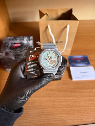 Reloj Casio G-Shock Gris y Turquesa
