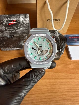 Reloj Casio G-Shock Gris y Turquesa